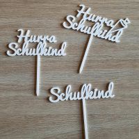 Cake topper Einschulung Hurra Schulkind Zuckertüte Schultüte Niedersachsen - Lamspringe Vorschau