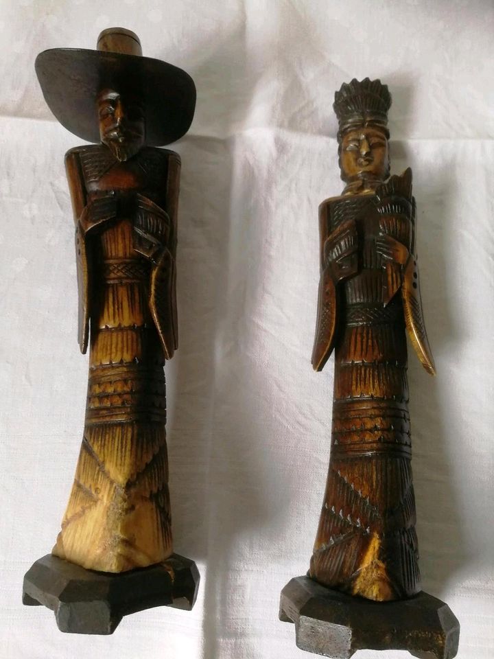 2 chinesische Figuren Mann und Frau ca. 30 cm Asiatika in Saarbrücken