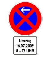 Halteverbot Umzug Gotha, Parkverbot, Schilder, Halteverbotszone Thüringen - Gebesee Vorschau