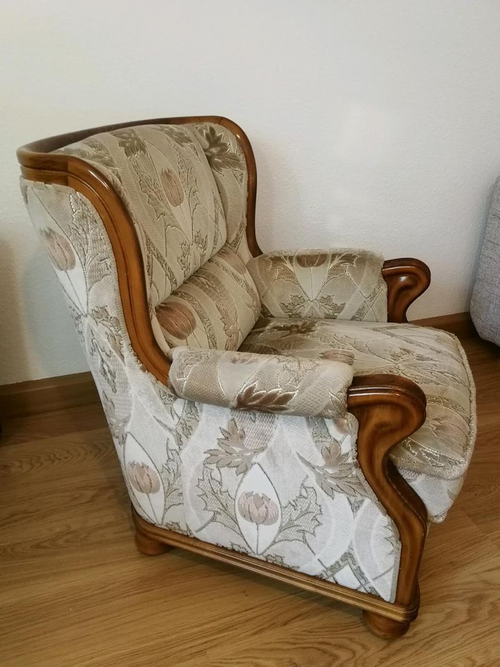 3 Möbel: Zweisitzer / Couch vintage, 60er Jahre, Sofa + 2 Sessel in Köln