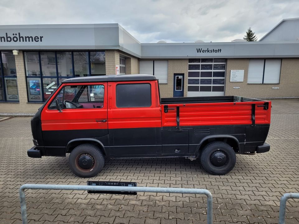 VW T3 Doka Pritsche LKW / H Zulassung / EX Bundeswehr in Detmold