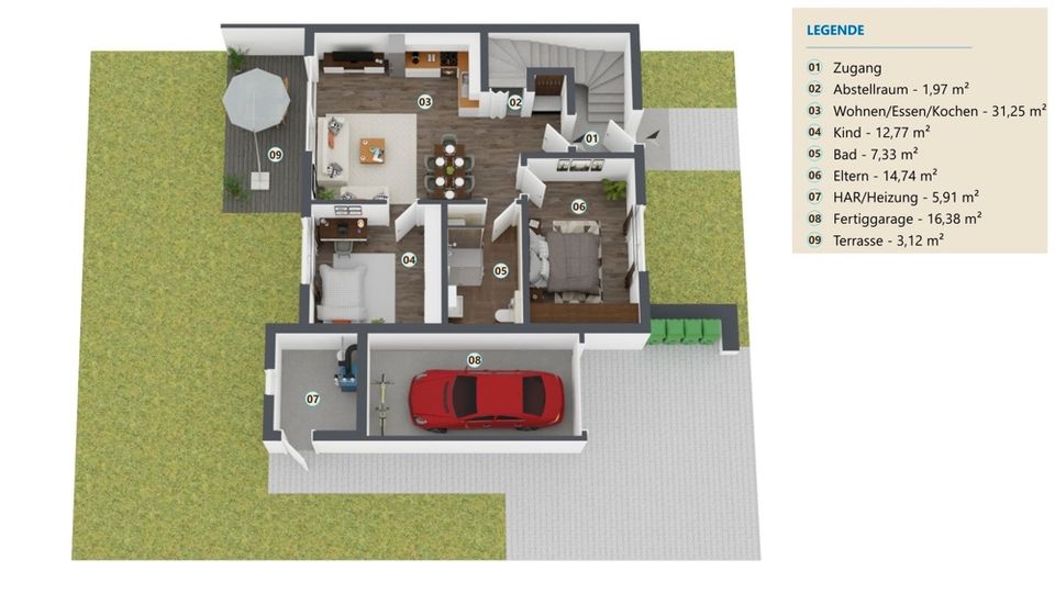 Erstbezug! Moderne Erdgeschosswohnung mit hochwertiger Ausstattung und Garten in beliebter Wohngegend. in Siegburg