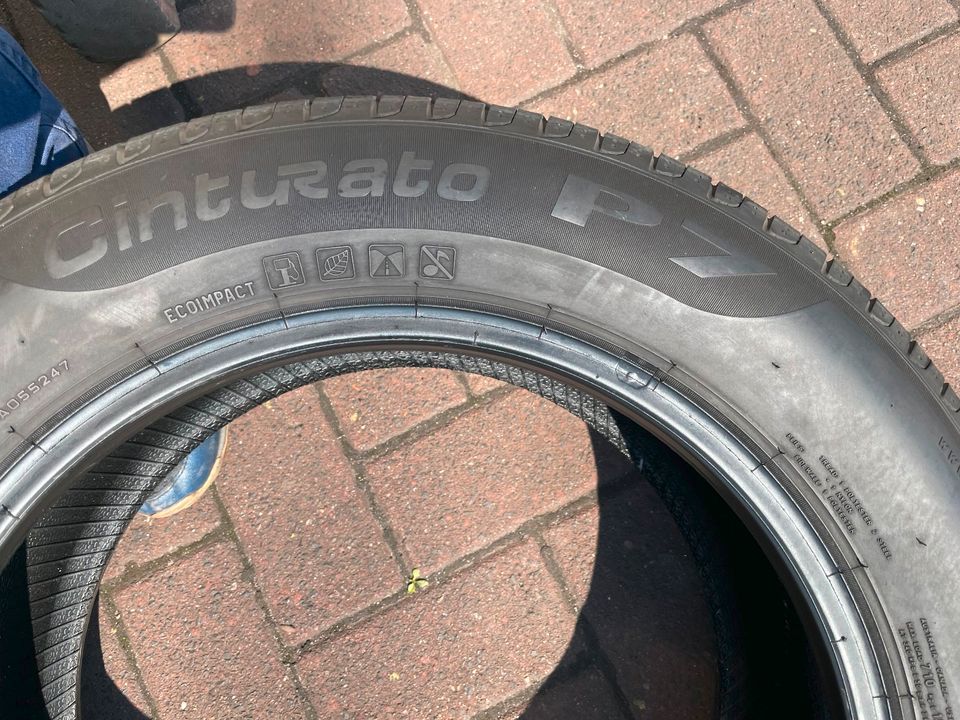 2stück 205/60R16 96V PIRELLI CINTURATO P7 RUNFLAT DOT2020 in Stockstadt a. Main