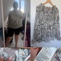 Blumen Chiffonbluse 48 4XL H&M Plus Size Curvy Fashion Bielefeld - Gadderbaum Vorschau