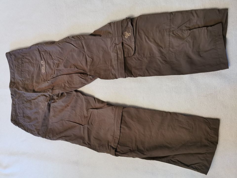 olivegrüne Jack Wolfskin ZIP-Outdoorhose Gr.36 in Dettingen an der Iller