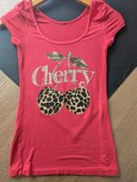 Damen T-Shirt Cherry gr s Leopard Bayern - Rotthalmünster Vorschau