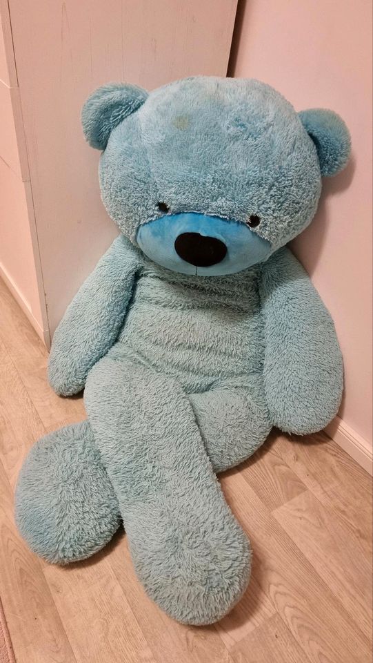 Großer blauer Teddybär 160cm in Volkmarsen