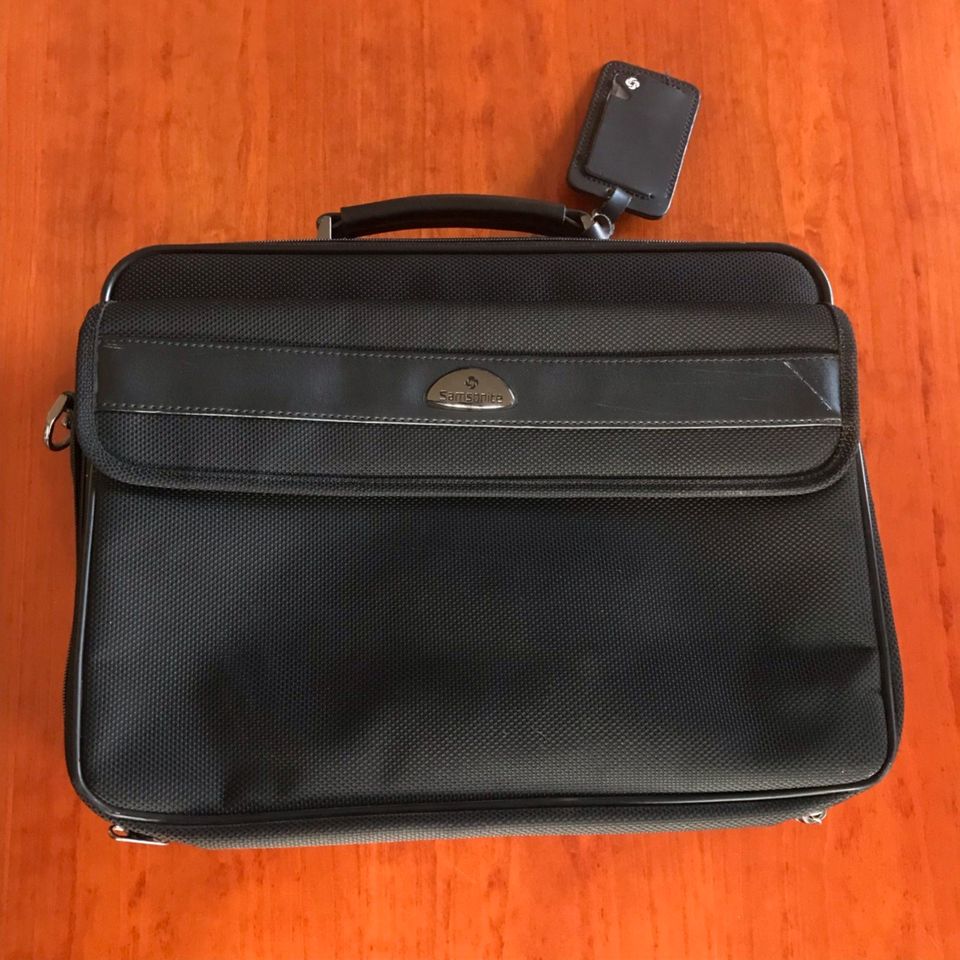 Samsonite Laptoptasche, Tasche für Laptop / Beamer, schwarz, top in Hille
