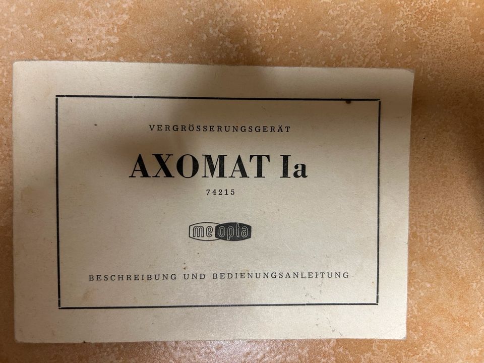 Meopta Axomat 1a, Belichtungsuhr, Trockenpresse, Fotoschere in Oelsnitz/Erzgeb.