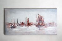 Bild Hamburg Skyline „Elphi“ | 140x70cm | handgemalt Hamburg-Mitte - Hamburg Rothenburgsort Vorschau