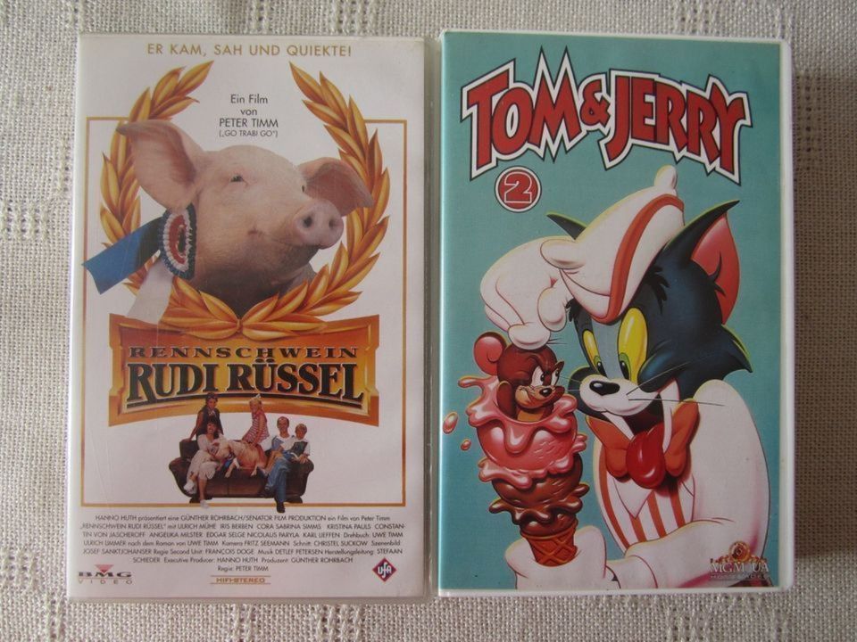 "Tom&Jerry" und "Rudi Rüssel", VHS-Kassetten in Berlin