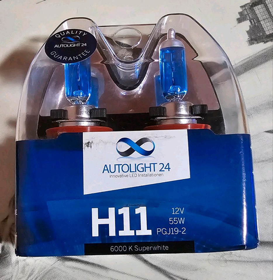 2 x H11 Lampen 55W 12V Xenon Effekt Blue Birne Glühlampe in  Baden-Württemberg - Ulm, Ersatz- & Reparaturteile