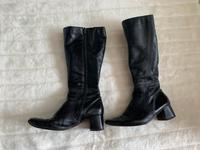 Echt-Lederstiefel in schwarz, Gr. 38 Saarland - Beckingen Vorschau