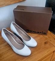 Tamaris Schuhe Pumps / Plateaupumps weiss Größe 40 Hessen - Grünberg Vorschau