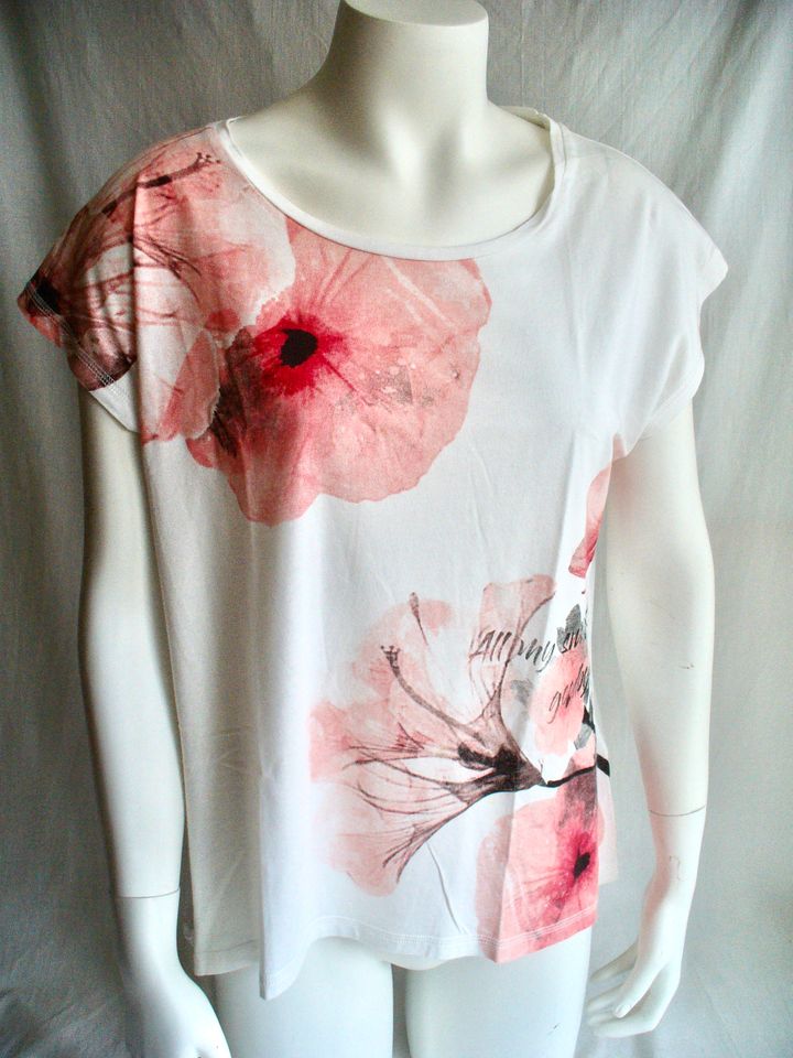 T-Shirt mit Blumen-Muster von Soyaconcept Gr. XL in Trittau