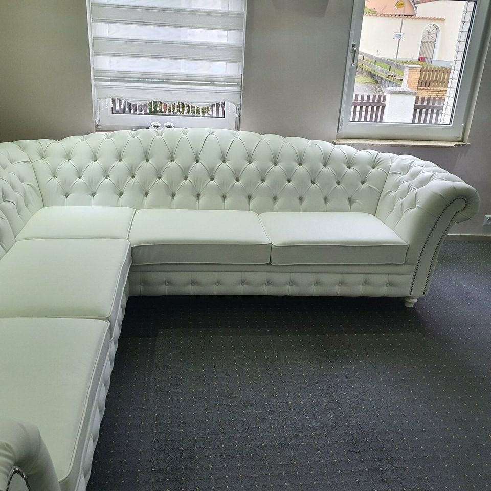 Ecksofa Chesterfield Lux Camel in Saarbrücken