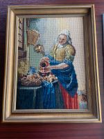 Gobelin Bild Kunst frau mit Krug gestickt retro vintage Rheinland-Pfalz - Scheid Vorschau