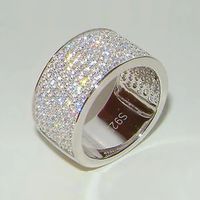 Neues Design Trendy 925 Stempel Ring "Micro Pave" Damenring Nordrhein-Westfalen - Reichshof Vorschau