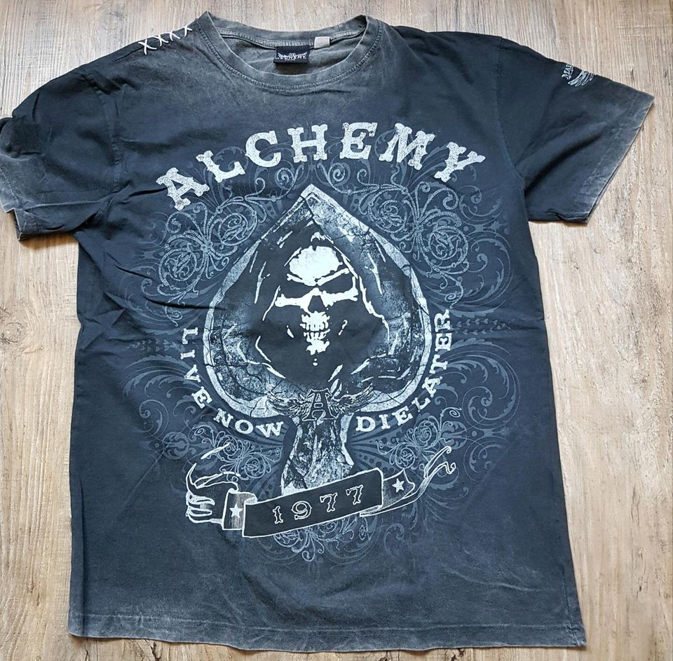 Alchemy England Shirt, Pik Skull, M, Oldschool Rock in Sankt Goar