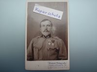 CDV Foto Soldat mit Orden, Linz Österreich, 1. Weltkrieg o. älter Bayern - Plattling Vorschau