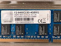 SODIMM 2x2GB DDR2 Notebook RAM Bayern - Wenzenbach Vorschau