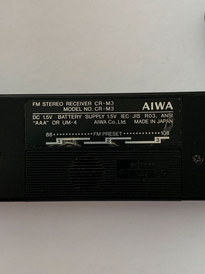 AIWA CR M3 FM STEREO RECEIVER Radio Tuner Walkman in Berlin