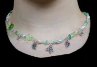 Handgemachte Silver charm, spring green necklace Nordrhein-Westfalen - Overath Vorschau