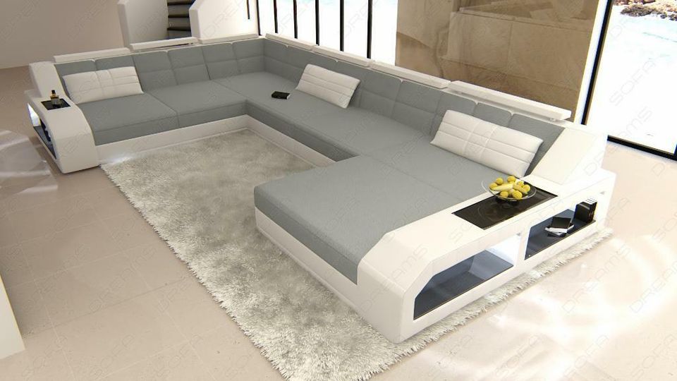 Sofa Couch Wohnlandschaft Matera XXL als edle Stoffsofa Variante in Berlin