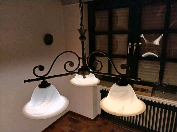 2x Lampe Landhausstil Deckenlampe Wandlampe Metall rustikal in Dinslaken