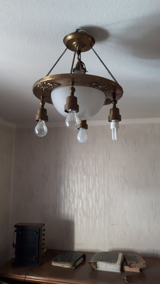 Jugendstil-Lampe, aussergewöhnlicher Look, Deckenlampe in Kassel