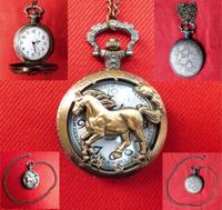 Taschenuhr mit Kette Kettenuhr in Bronze Pferd Pferde Taschen Uhr Nordrhein-Westfalen - Krefeld Vorschau