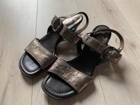 GABOR Sandaletten Gr.39 gold Riemchen-Sandalen Absatz 6 Pumps Hessen - Runkel Vorschau
