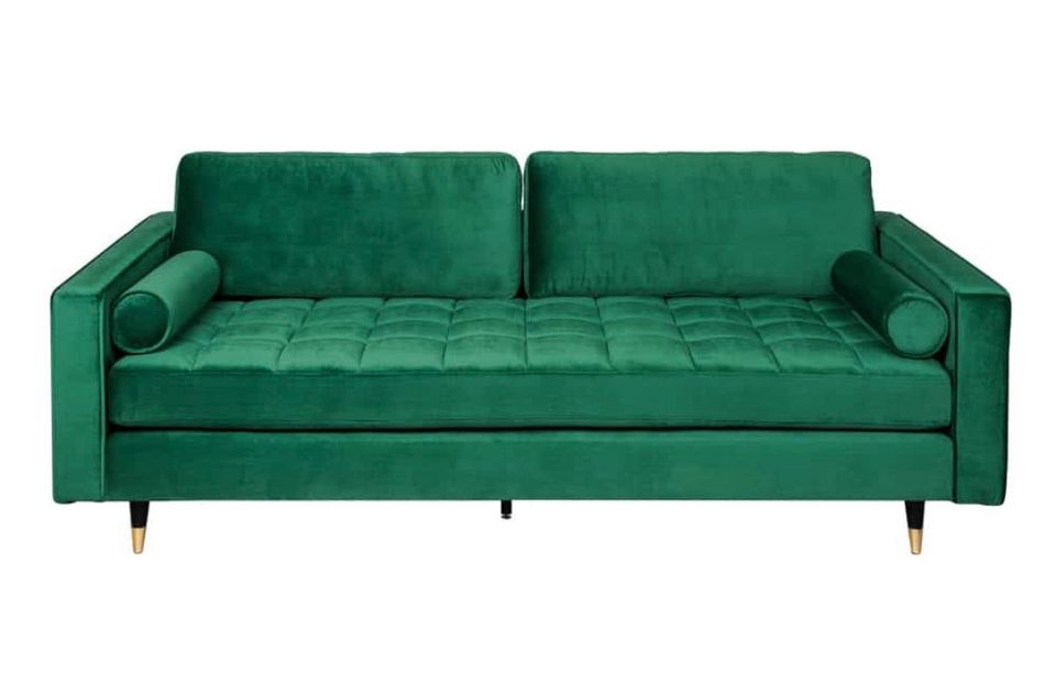 Design 3er Lounge Sofa Cozy Velvet 220cm Smaragdgrün Samt Federke in Regensburg