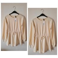 H&M Jumpsuit Overall Einteiler Kleid Gr S 36 M 38 beige weiß Baden-Württemberg - Oberkirch Vorschau