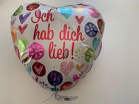 Folienballon Herz Ich hab Dich lieb bunt Bayern - Bad Tölz Vorschau