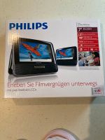 Philips Portabler DVD-Player mit 2 LCD-Bildschirmen PD7022T Marburg - Hermershausen Vorschau