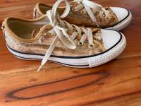Converse All Star Sneaker Schuh Gr. 35 gold Pailletten Hamburg - Bergedorf Vorschau