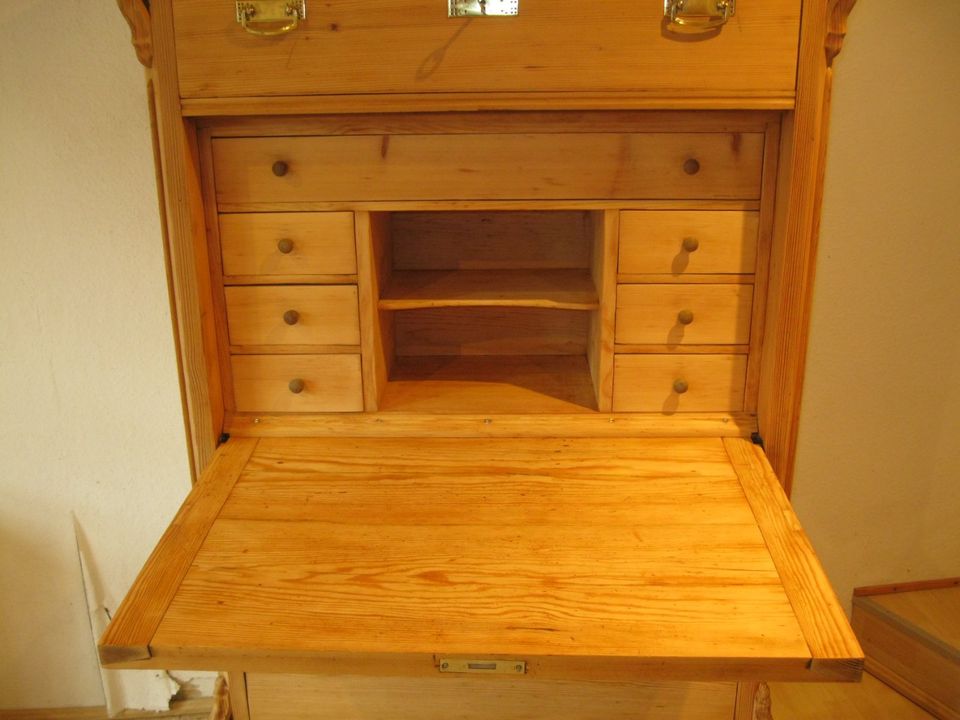 Sekretär, Schreibschrank, Biedermeier, ca.1850, Massiv in Königslutter am Elm