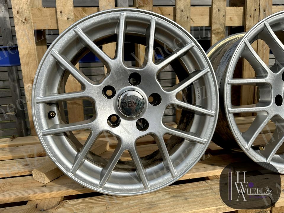 SELTEN ➡️ DBV Alufelgen 7x15 (breit) 5x112 ET35 Felgen TOP ZUSTAND ➡️ VW T4 Caddy Passat B5 / Audi A4 B6 B7 Mercedes C-Klasse W202 W203 A W169 SLK R170 E W210 W245 B W246 W176 Vaneo W414 Seat Skoda in Bünde