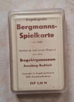 Erzgebirgische Bergmann-Spielkarte+Schneebe+Annaberg-Buchholz+DDR Sachsen - Flöha  Vorschau