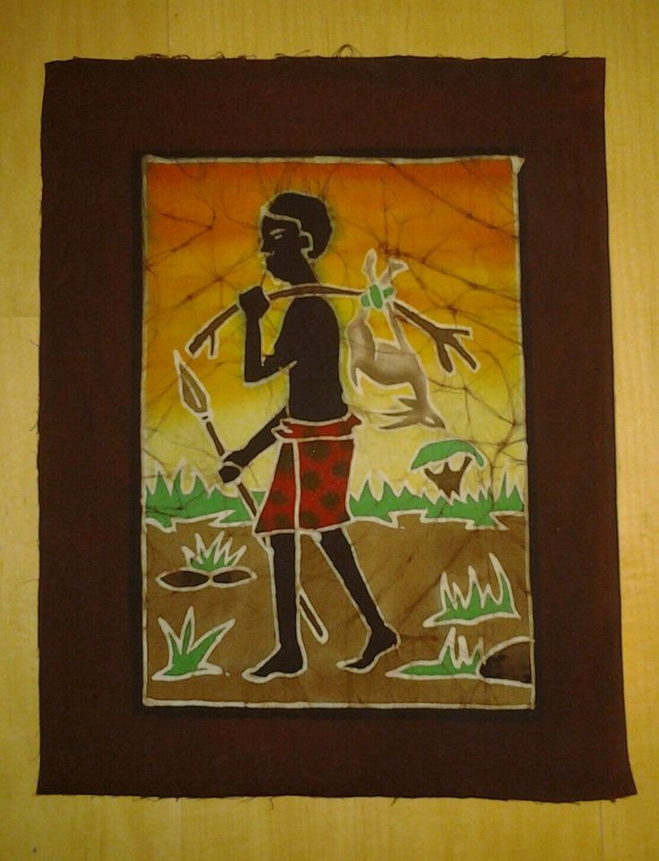 Batik Bild aus Togo / Afrika in Tettnang