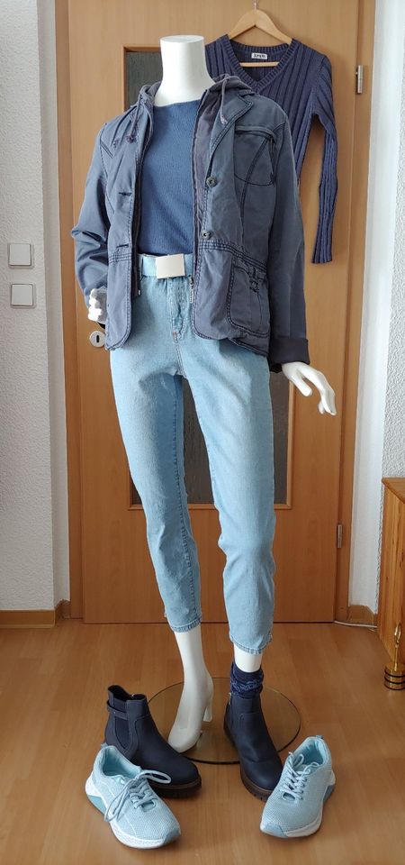 Jeans Skinny fit 38 bleached * knöchellang Linea Tesini by Heine in Bernau