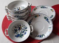 6 x Villeroy & Boch Suppentassen Phoenix Blau mit Unterteller Köln - Marienburg Vorschau