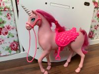 Barbie Einhorn in Rosa mit Zaumzeug und Sattel. Mattel. Baden-Württemberg - Pforzheim Vorschau