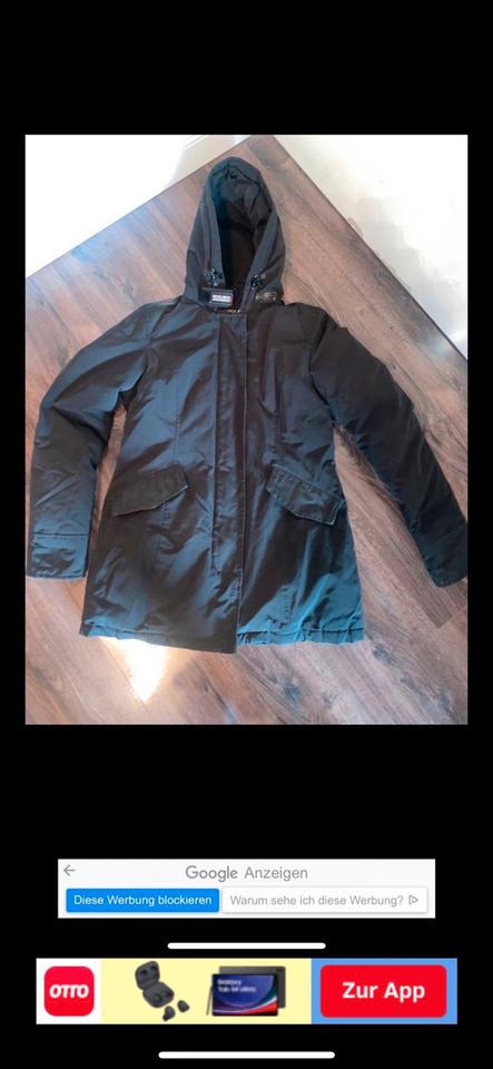 Woolrich Daunenparka Daunenjacke Gr. S, 36 schwarz Klassiker in Berlin