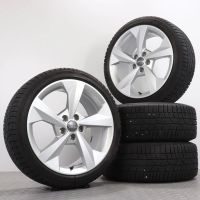 Winterräder 18 Zoll Audi A3 S3 8Y Original Felgen 8Y0601025J Winterreifen 225/40R18 92V Continental ContiWinterContact TS 830 P "5-Arm-Dynamik-Design" silber Silber 8x18ET46 5x112 Alufelgen Gebraucht Thüringen - Gefell Vorschau