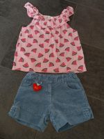 Sommer Set 110 116 Shorts Boboli Shirt H&M Melone Urlaub Strand Hessen - Edermünde Vorschau