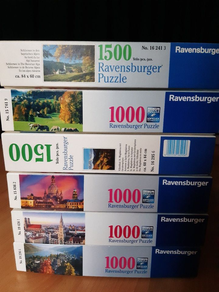 4x1000 & 2x1500 Ravensurger Puzzle in Stuttgart