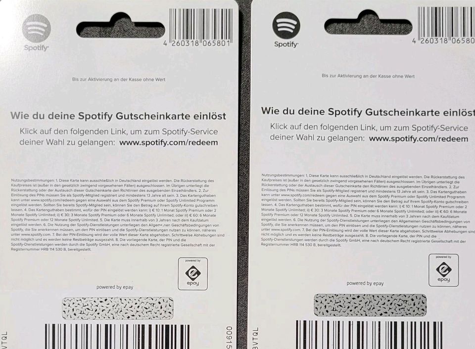 Spotify Gutscheinkarte in Stuttgart