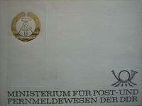 Klappkarte mit Briefmarken Lot DDR Ministerum für Post- und Fernm Berlin - Mitte Vorschau